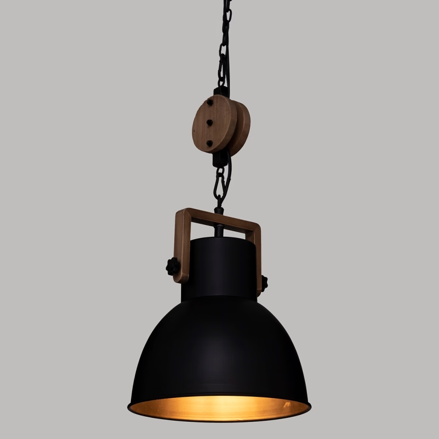 Atmosphera - Luster na lanku SILAS 1xE27/40W/230V borovica