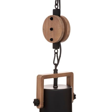Atmosphera - Luster na lanku SILAS 1xE27/40W/230V borovica
