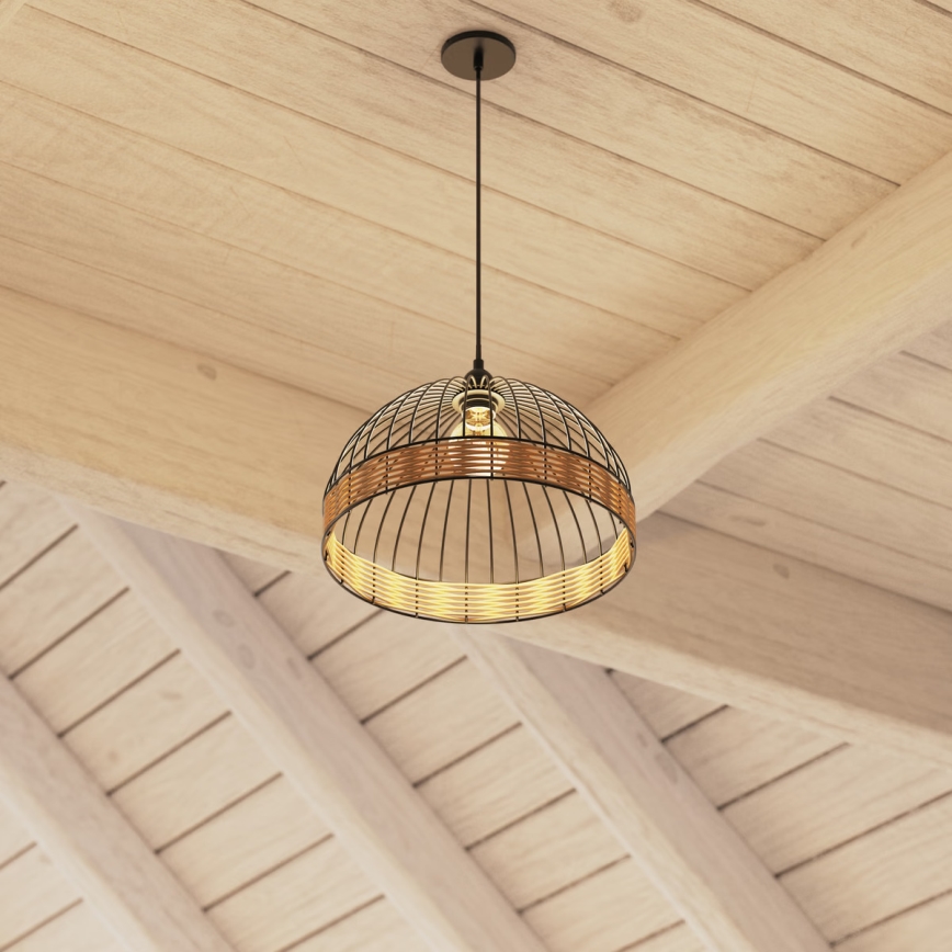 Atmosphera - Luster na lanku SUWA 1xE27/40W/230V ratan