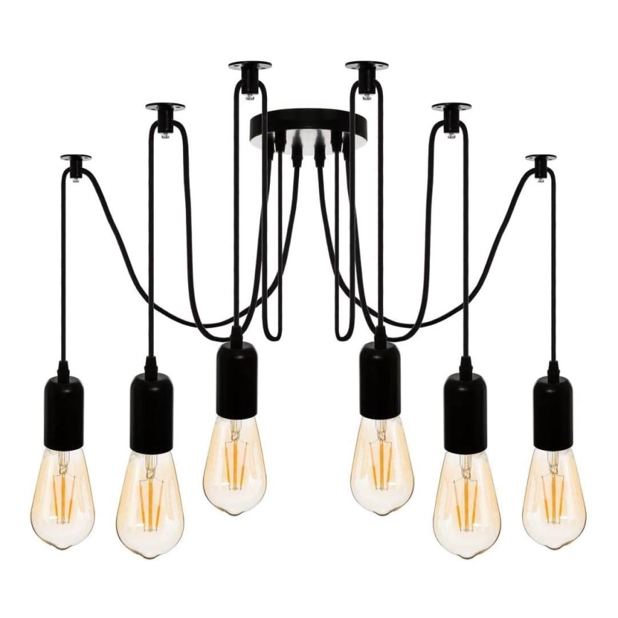 Atmosphera - Luster na lanku UDELL 6xE27/40W/230V pavúk