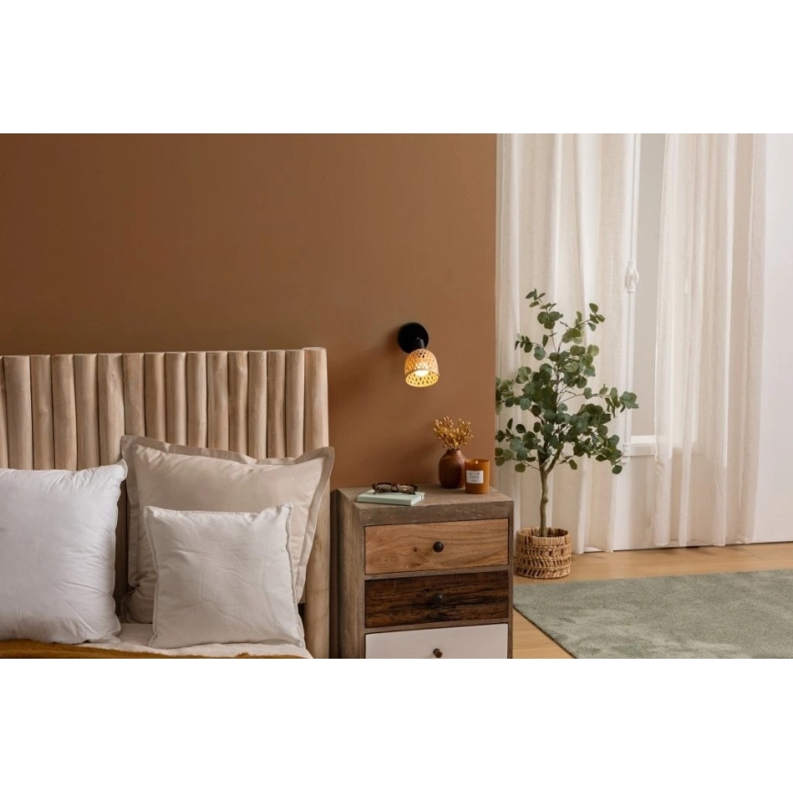 Atmosphera - Nástenné bodové svietidlo LIO 1xE14/25W/230V bambus