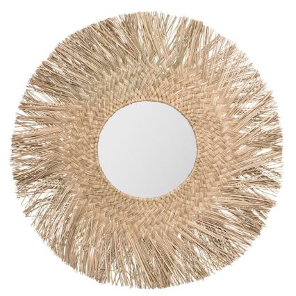 Atmosphera - Nástenné zrkadlo AEL pr. 80 cm rákosie