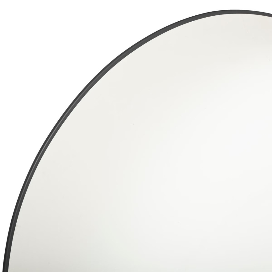 Atmosphera - Nástenné zrkadlo ALICE pr. 76 cm čierna