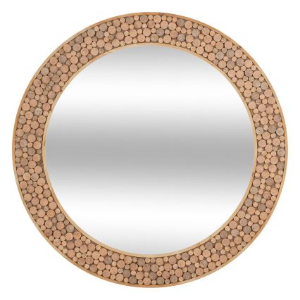 Atmosphera - Nástenné zrkadlo ANOKI pr. 99 cm eukalyptus