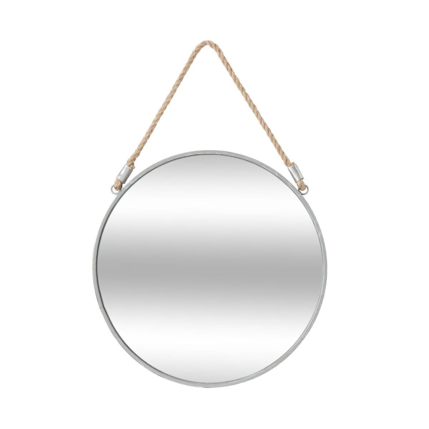 Atmosphera - Nástenné zrkadlo EDEN pr. 38 cm strieborná