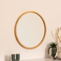 Atmosphera - Nástenné zrkadlo KIM pr. 55 cm kaučukovník