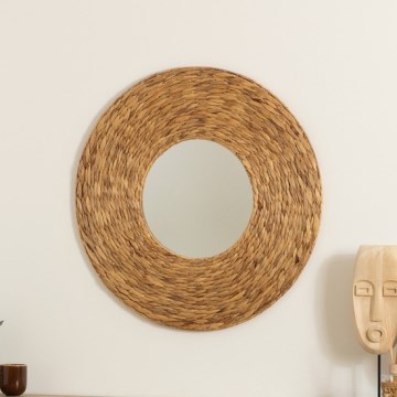 Atmosphera - Nástenné zrkadlo LORENA pr. 75 cm vodný hyacint