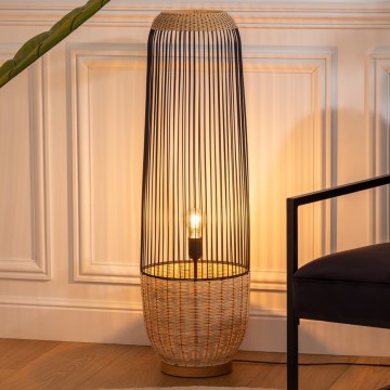 Atmosphera - Stojacia lampa ANEA 1xE27/40W/230V ratan/buk