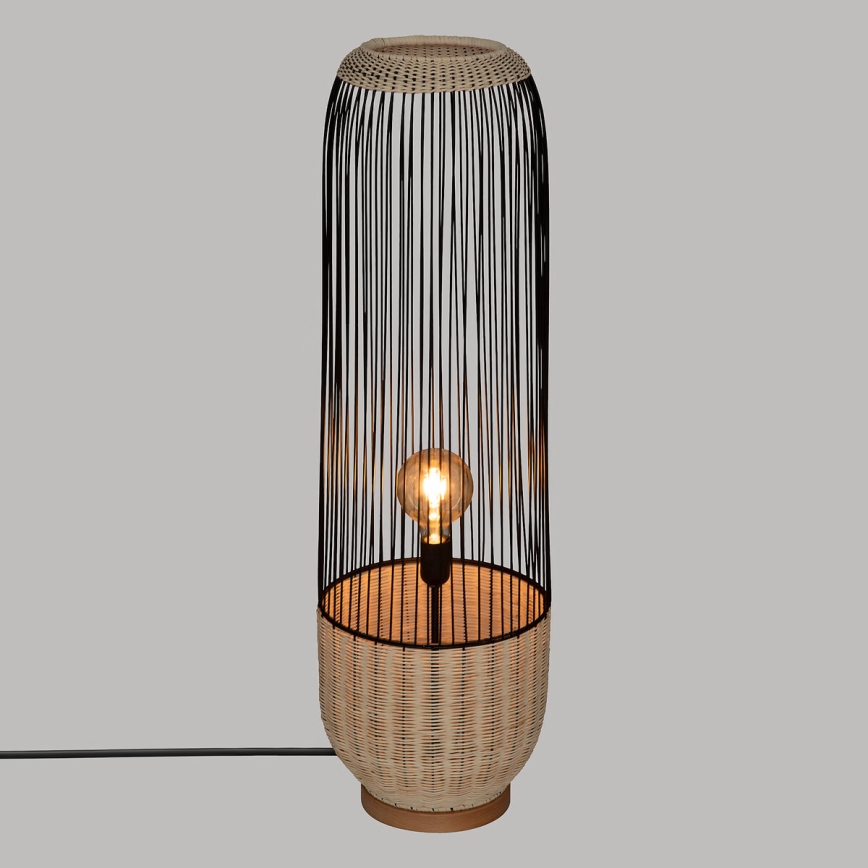 Atmosphera - Stojacia lampa ANEA 1xE27/40W/230V ratan/buk