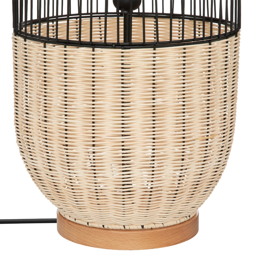 Atmosphera - Stojacia lampa ANEA 1xE27/40W/230V ratan/buk