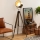 Atmosphera - Stojacia lampa EBOR 1xE27/25W/230V borovica/mosadz