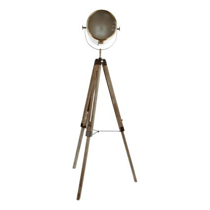 Atmosphera - Stojacia lampa EBOR 1xE27/25W/230V borovica/mosadz