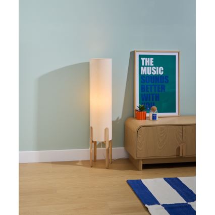 Atmosphera - Stojacia lampa KEYAH 1xE27/25W/230V kaučukovník