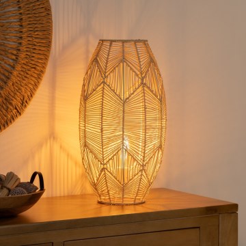 Atmosphera - Stojacia lampa KITA 1xE27/40W/230V ratan