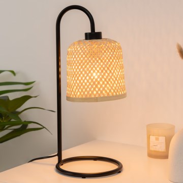 Atmosphera - Stolná lampa ALI 1xE27/25W/230V bambus