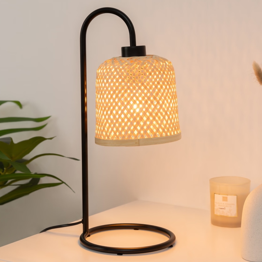 Atmosphera - Stolná lampa ALI 1xE27/25W/230V bambus