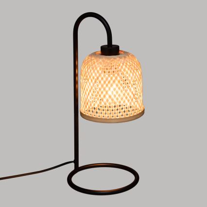 Atmosphera - Stolná lampa ALI 1xE27/25W/230V bambus