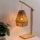 Atmosphera - Stolná lampa KARLA 1xE27/40W/230V bambus/konope
