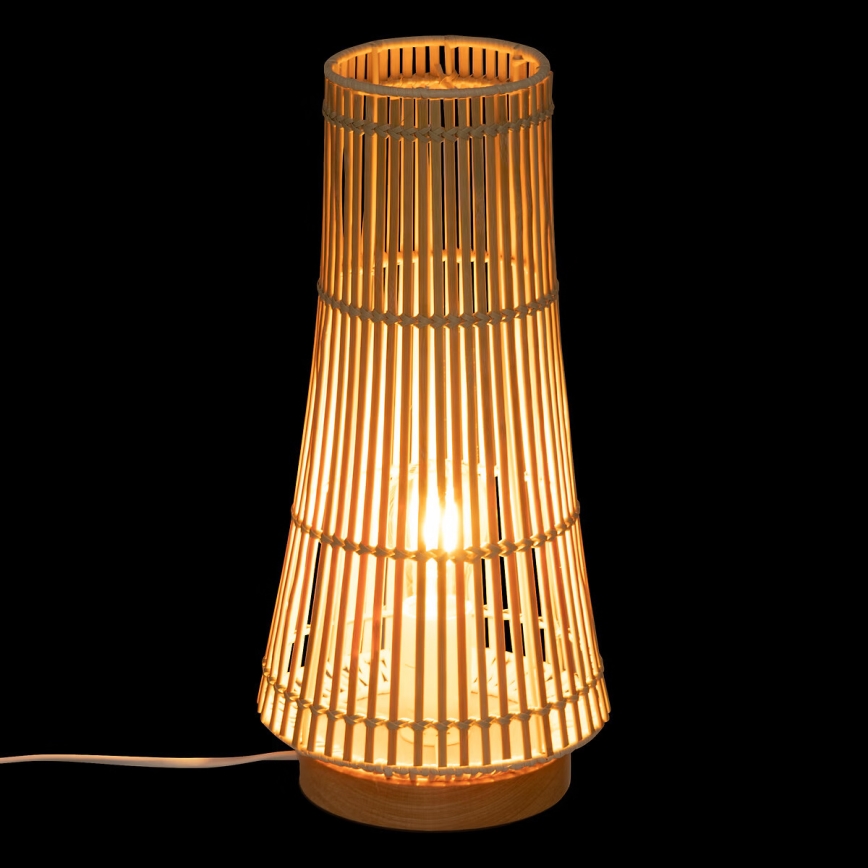 Atmosphera - Stolná lampa MAHE 1xE27/25W/230V bambus