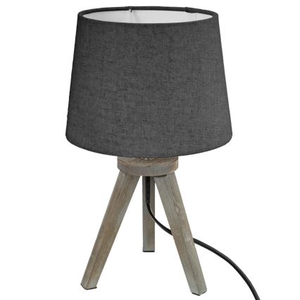 Atmosphera - Stolná lampa MINI 1xE14/25W/230V borovica/šedá