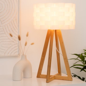 Atmosphera - Stolná lampa MOKI 1xE14/40W/230V bambus