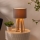 Atmosphera - Stolná lampa MOLU 1xE27/25W/230V borovica/šedá