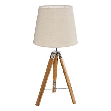 Atmosphera - Stolná lampa RUNO 1xE27/25W/230V bambus/krémová