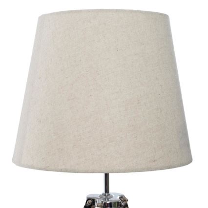Atmosphera - Stolná lampa RUNO 1xE27/25W/230V bambus/krémová