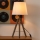 Atmosphera - Stolná lampa RUNO 1xE27/25W/230V drevo/biela