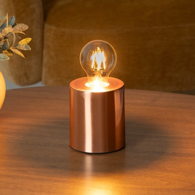 Atmosphera - Stolná lampa SABA 1xE27/40W/230V medená