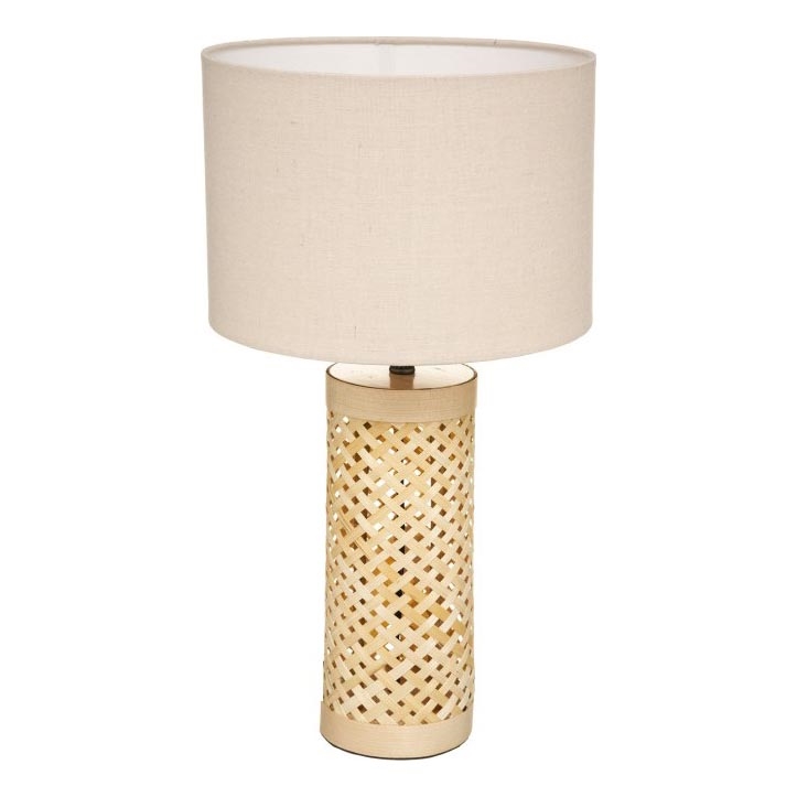 Atmosphera - Stolná lampa SALMA 1xE27/40W/230V bambus