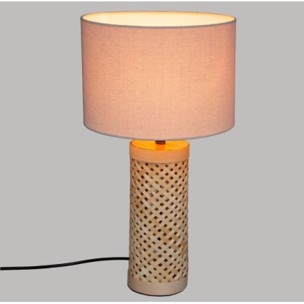 Atmosphera - Stolná lampa SALMA 1xE27/40W/230V bambus