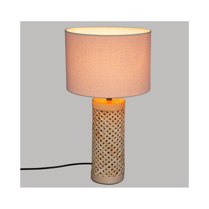 Atmosphera - Stolná lampa SALMA 1xE27/40W/230V bambus