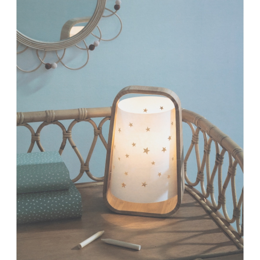 Atmosphera - Stolná lampa STARS 1xE14/40W/230V bambus