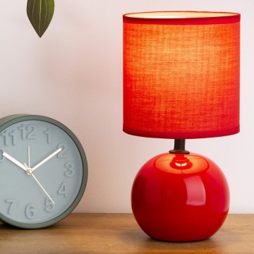 Atmosphera - Stolná lampa TIMÉO 1xE14/60W/230V červená