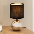 Atmosphera - Stolná lampa TIMÉO 1xE14/60W/230V lesklý chróm/čierna