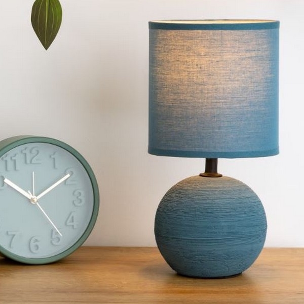 Atmosphera - Stolná lampa TIMÉO 1xE14/60W/230V modrá