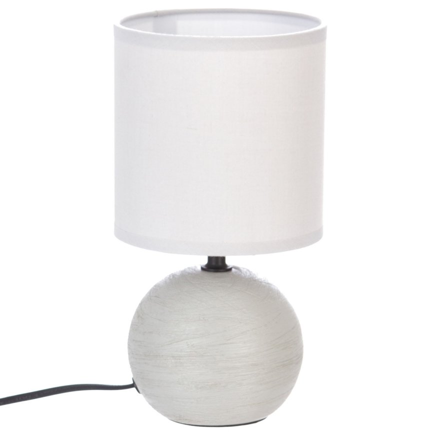 Atmosphera - Stolná lampa TIMÉO 1xE14/60W/230V šedá/biela