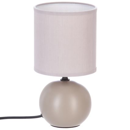 Atmosphera - Stolná lampa TIMÉO 1xE14/60W/230V taupe/krémová