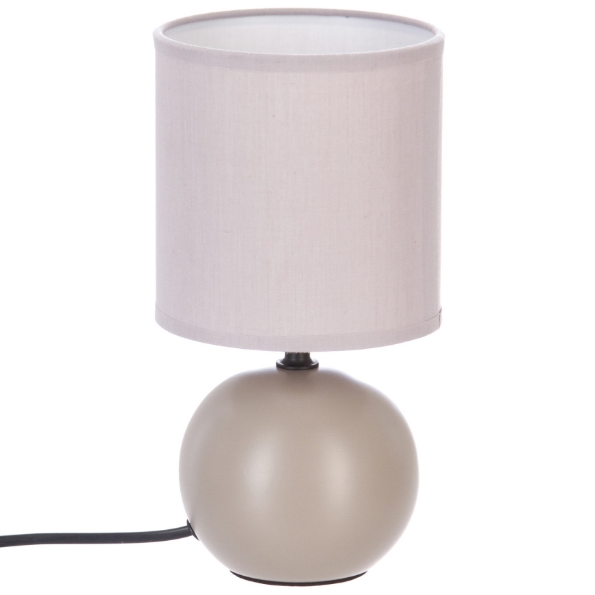 Atmosphera - Stolná lampa TIMÉO 1xE14/60W/230V taupe/krémová