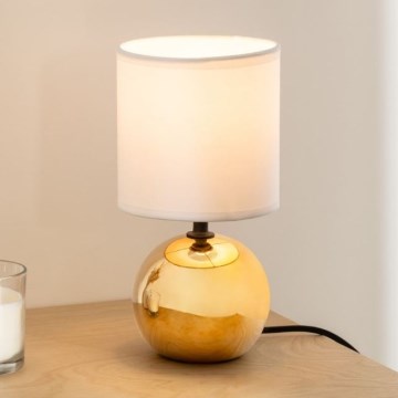 Atmosphera - Stolná lampa TIMÉO 1xE14/60W/230V zlatá/biela