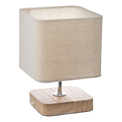 Atmosphera - Stolná lampa TOXEY 1xE14/25W/230V borovica/béžová