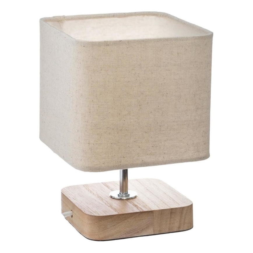 Atmosphera - Stolná lampa TOXEY 1xE14/25W/230V borovica/béžová