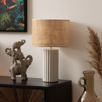 Atmosphera - Stolná lampa TYLIA 1xE14/60W/230V ratan
