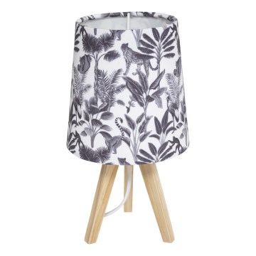 Atmosphera - Stolová lampa JUNGLE 1xE14/25W/230V borovica