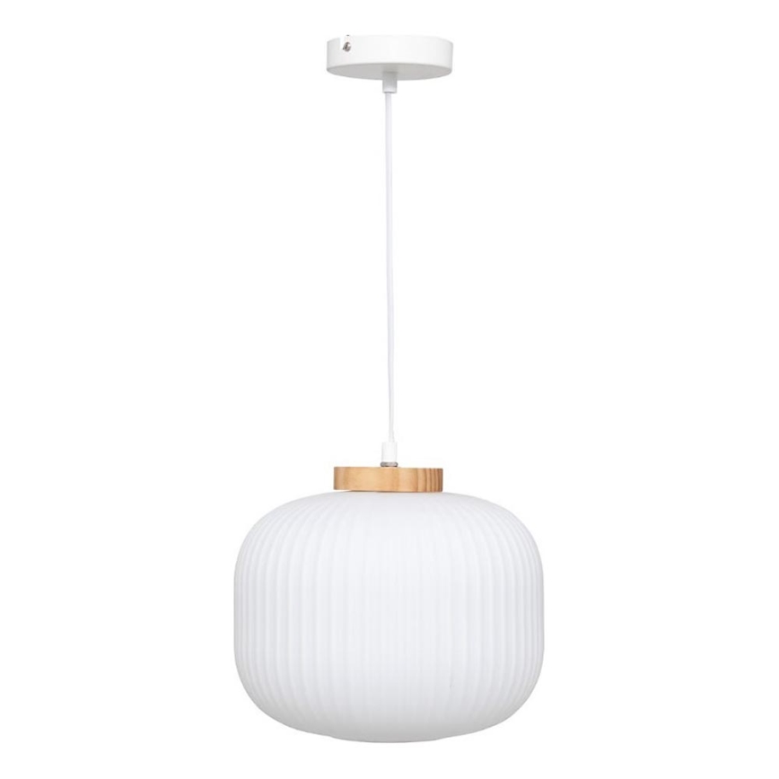 Atmosphera - Závesný luster na lanku TRAVIS 1xE27/25W/230V borovica