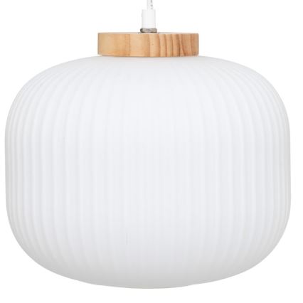 Atmosphera - Závesný luster na lanku TRAVIS 1xE27/25W/230V borovica