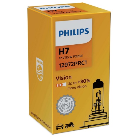 Autožiarovka Philips VISION 12972PRC1 H7 PX26d/55W/12V 3200K