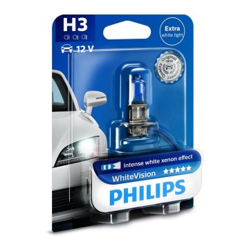 Autožiarovka Philips WHITE VISION 12336WHVB1 H3 PK22s/55W/12V Autožiarovka Philips WHITE VISION 12336WHVB1 H3 PK22s/55W/12V