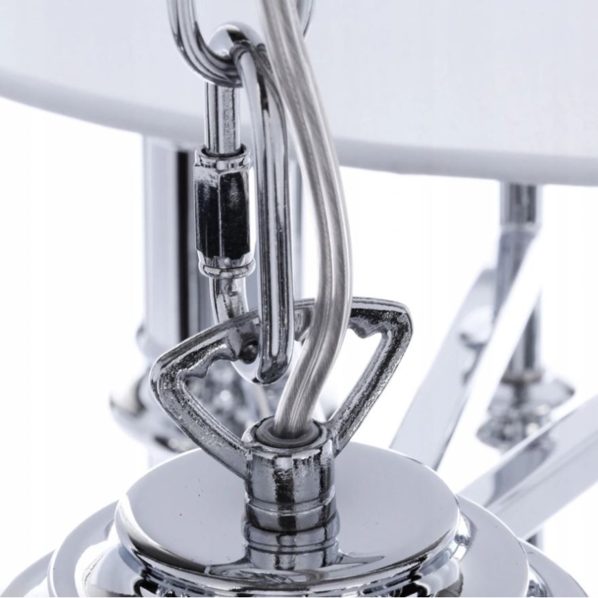 Azzardo AZ0173 - Luster na reťazi DIABLO 12xE14/11W/230V biela